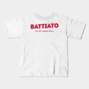 Battiato L'era del cinghiale bianco Kids T-Shirt